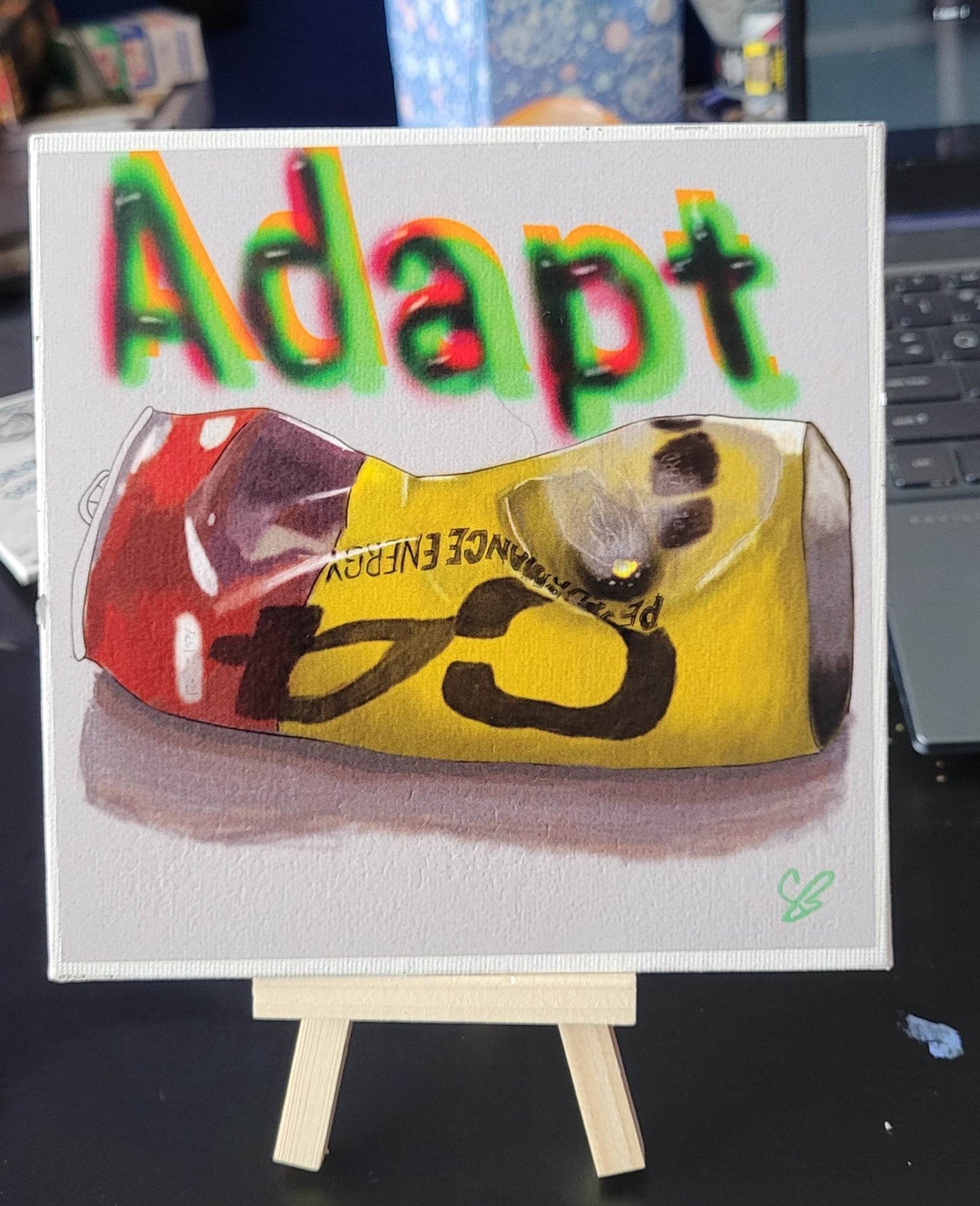 Adapt 6x6 Art Print - Gacho Bad Designs