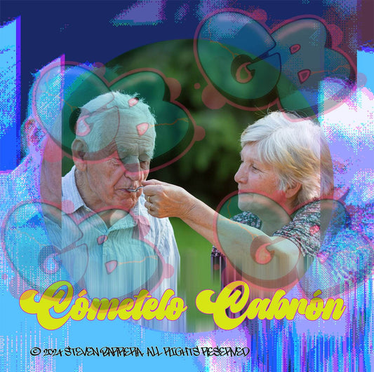 Cometelo Cabron - 6x6 Art Print - Gacho Bad Designs