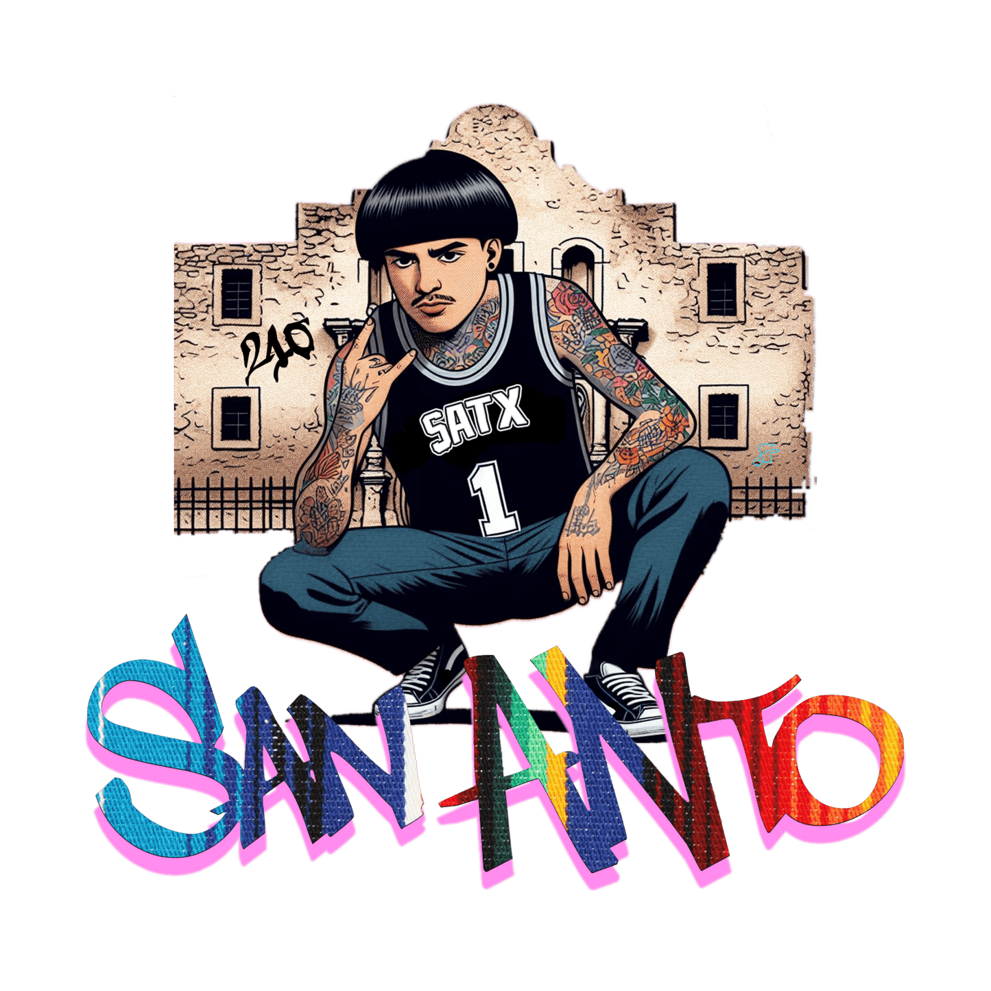 Support Your Local Edgar Graphic T-Shirt - Gacho Bad Designs