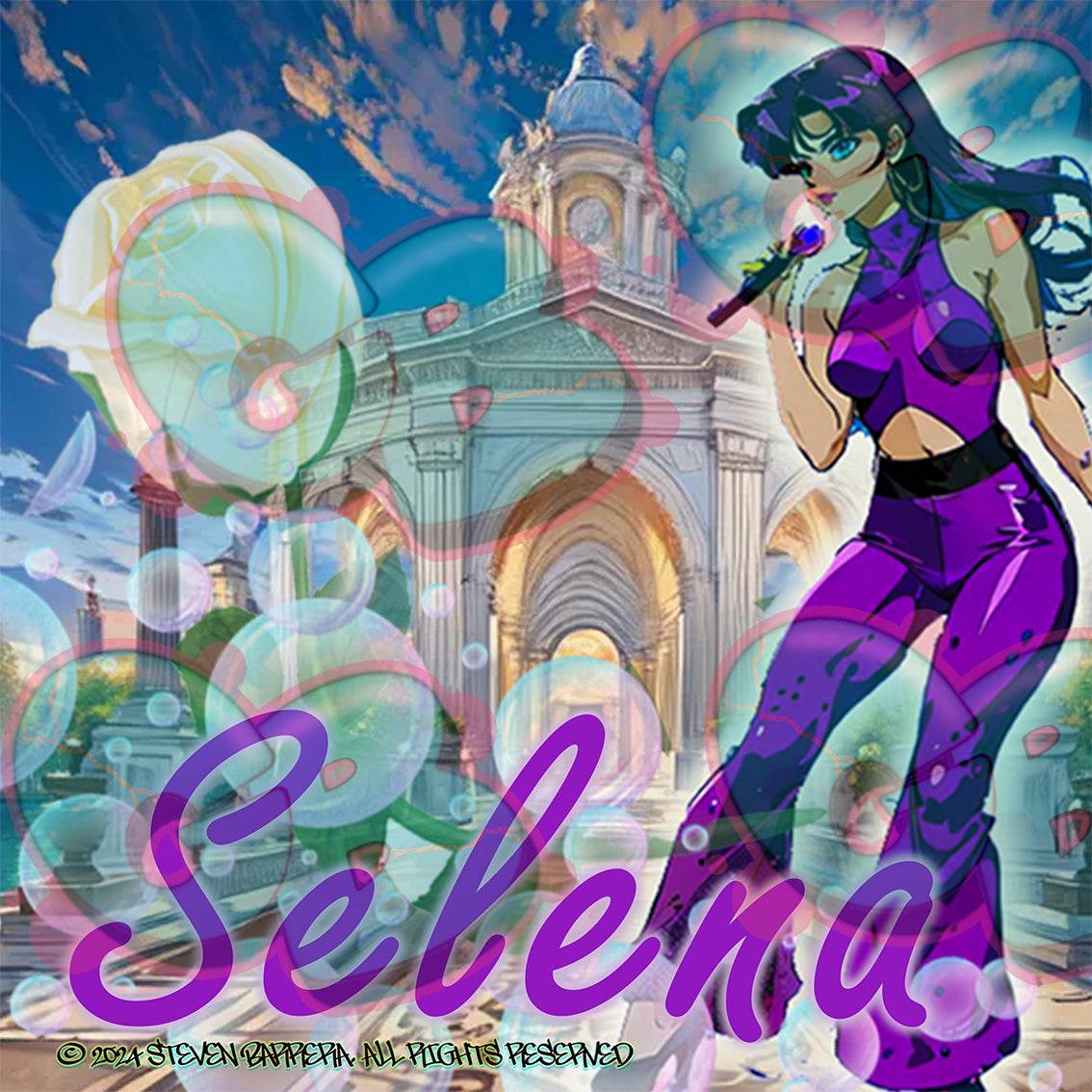 Anime Selena 6x6 Art Print - Gacho Bad Designs
