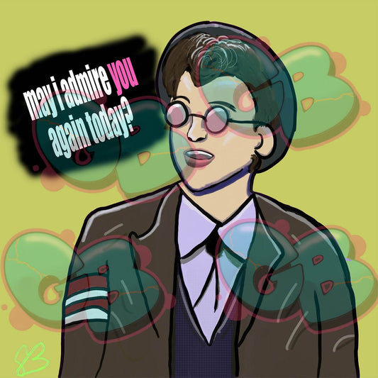 Ducky is the Man - 6x6 Art Print - Gacho Bad Designs