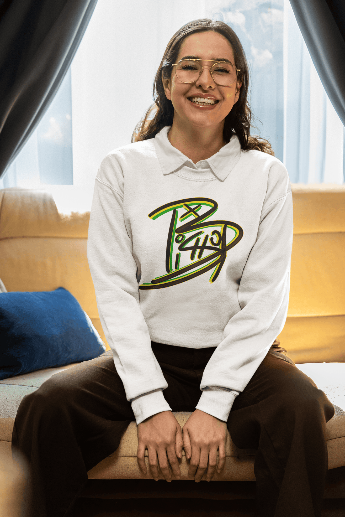 Bishop TX Graffiti Style Graphic Sweatshirt - Gacho Bad Designs
