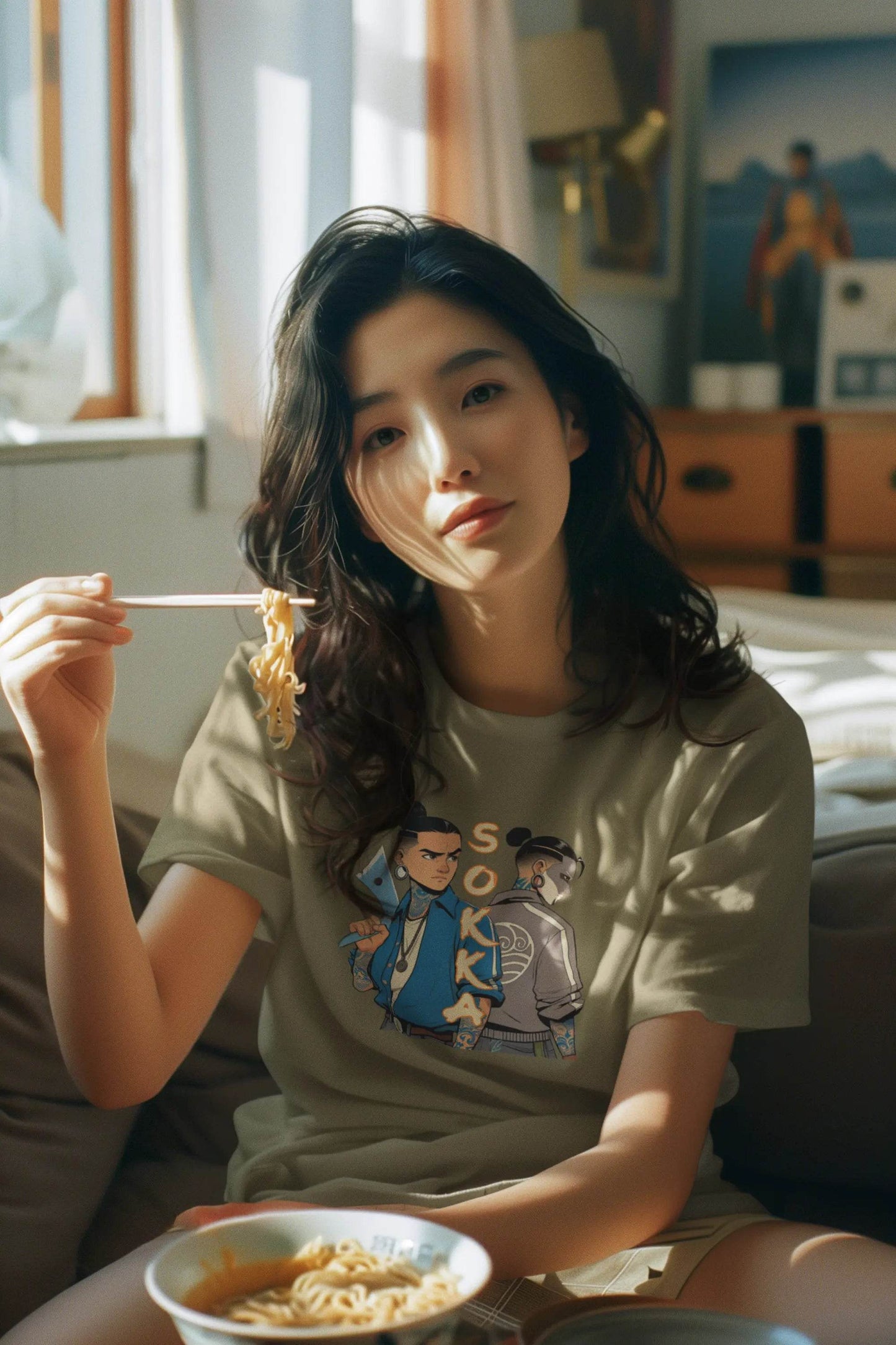 Sokka: The Barrio Benders Anime Graphic T-Shirt - Gacho Bad Designs