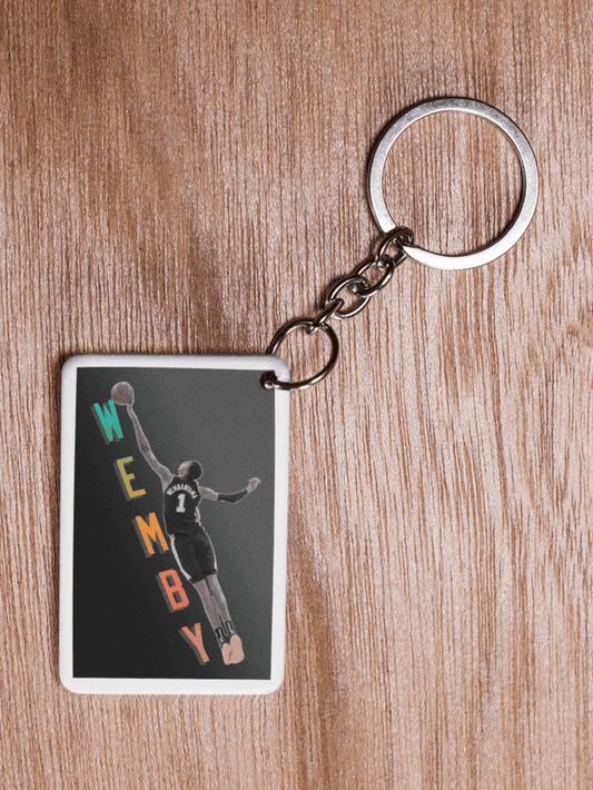 Wemby Keychain - 3 x 2 inches - 3 x 2 inches - Gacho Bad Designs