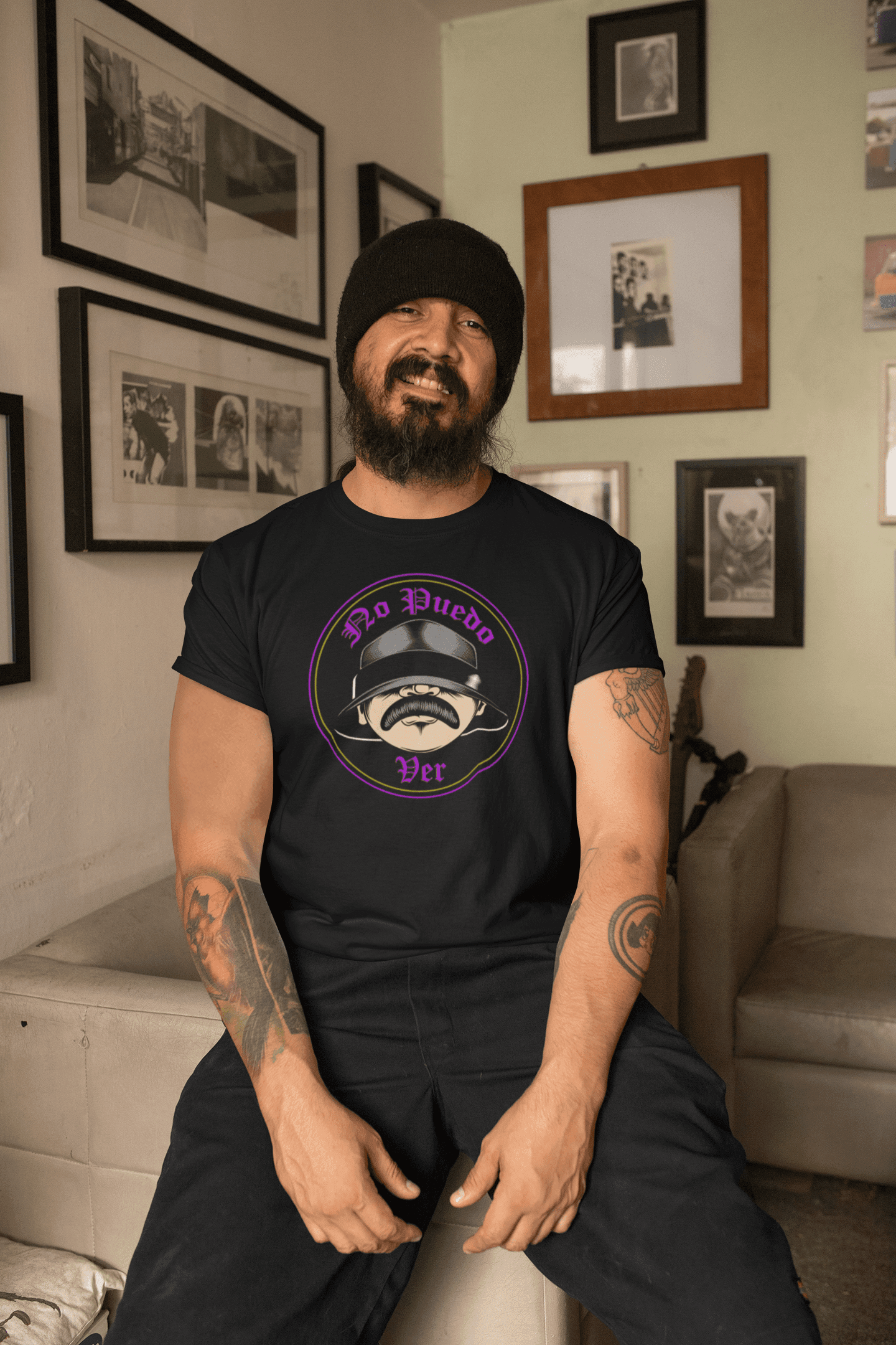 Cholo Can't See - Graphic T-Shirt - Gacho Bad Designs