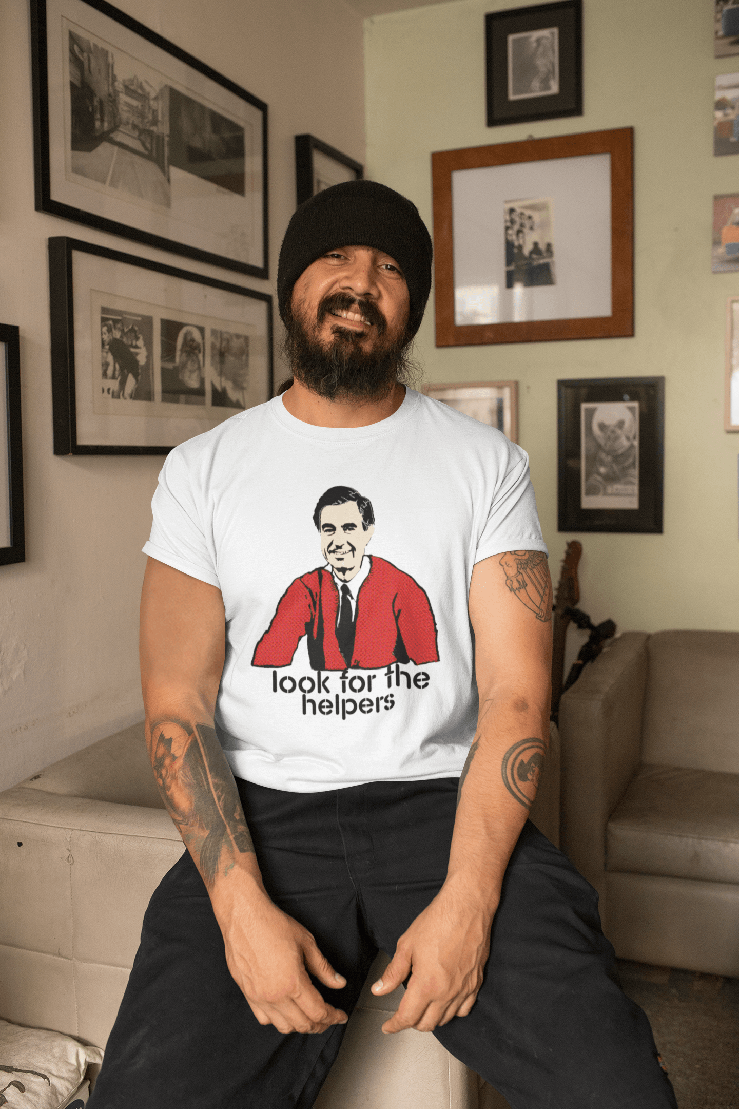 Look for the Helpers Graphic T-Shirt - Gacho Bad Designs