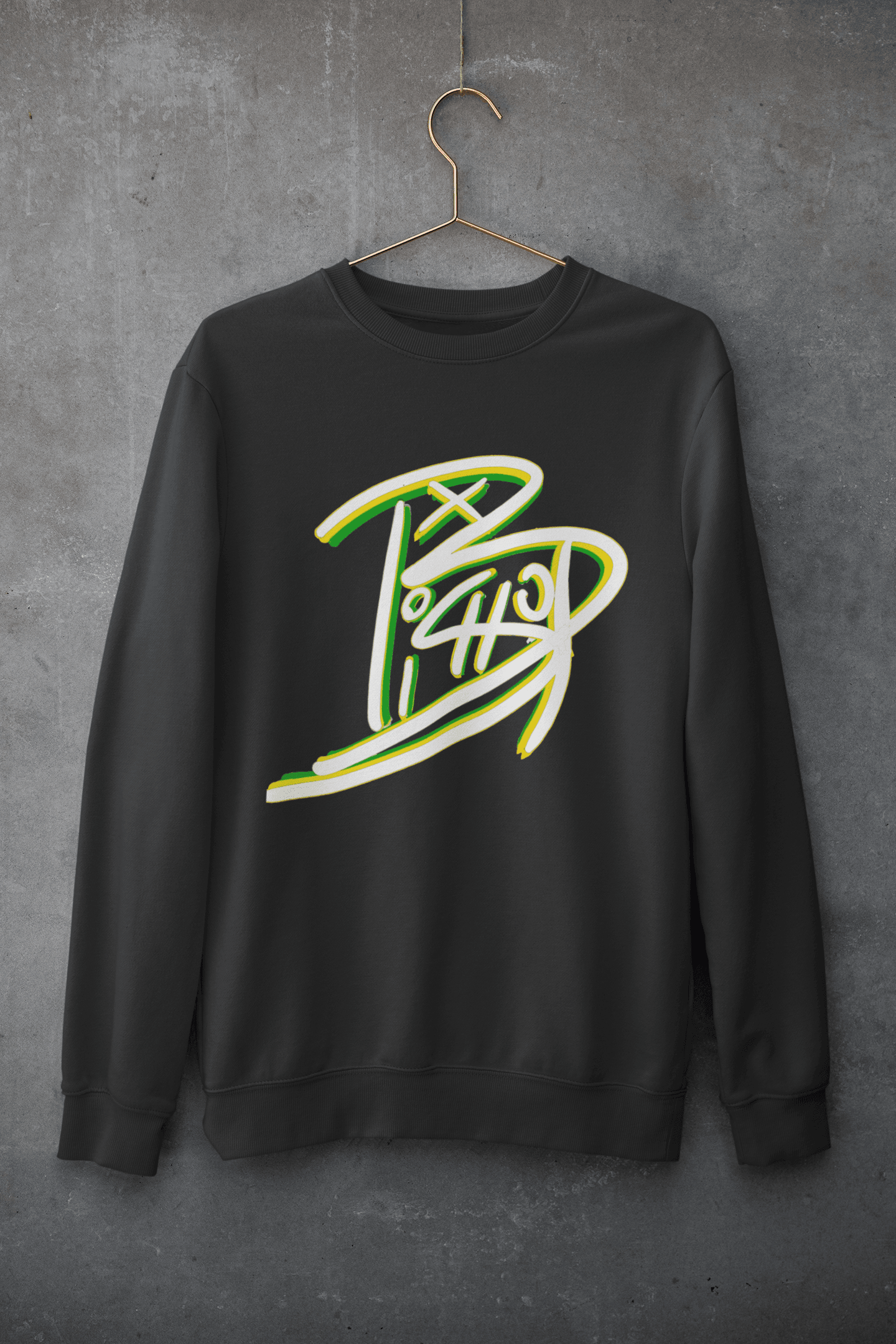 Bishop TX Graffiti Style Graphic Sweatshirt - Gacho Bad Designs