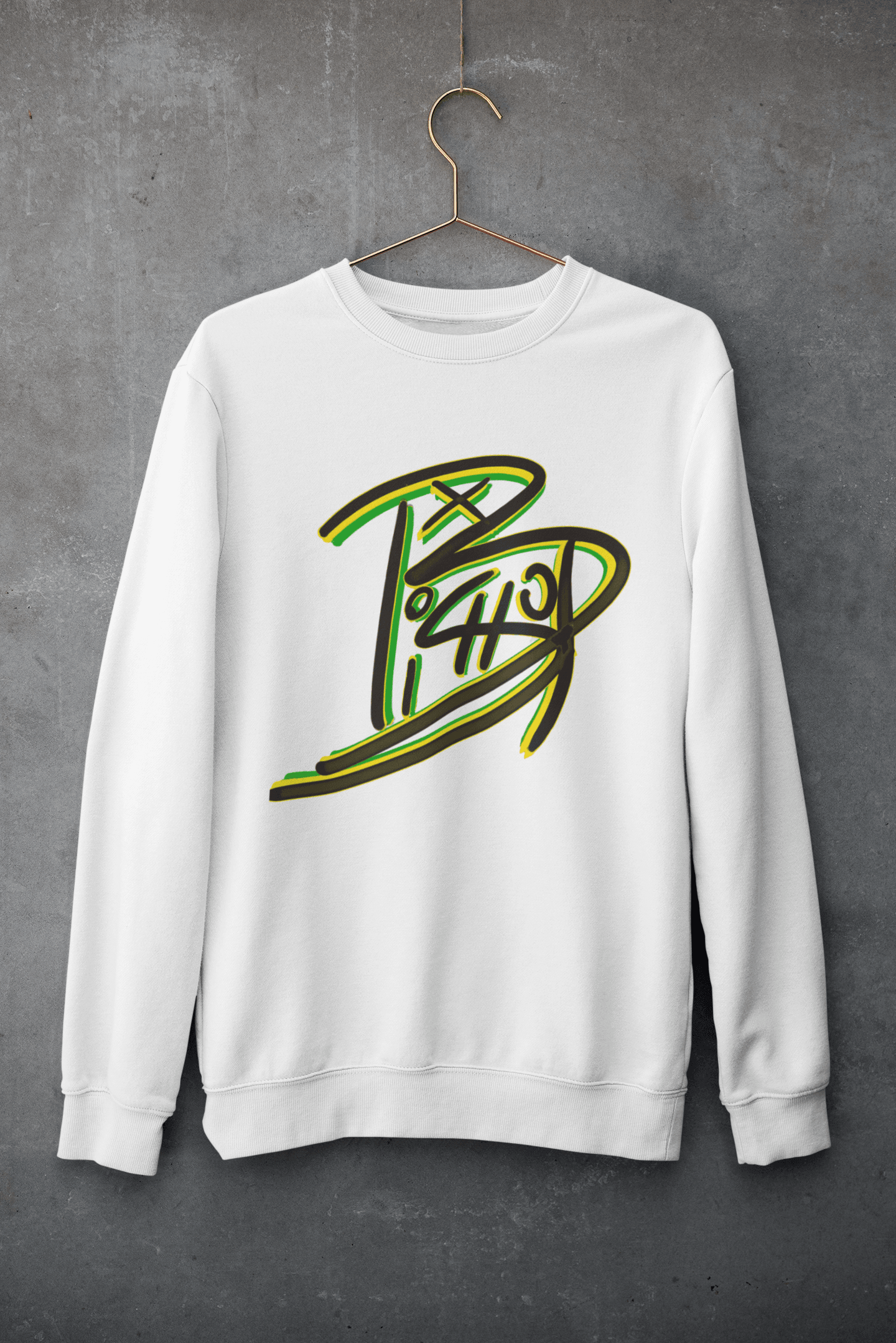 Bishop TX Graffiti Style Graphic Sweatshirt - Gacho Bad Designs
