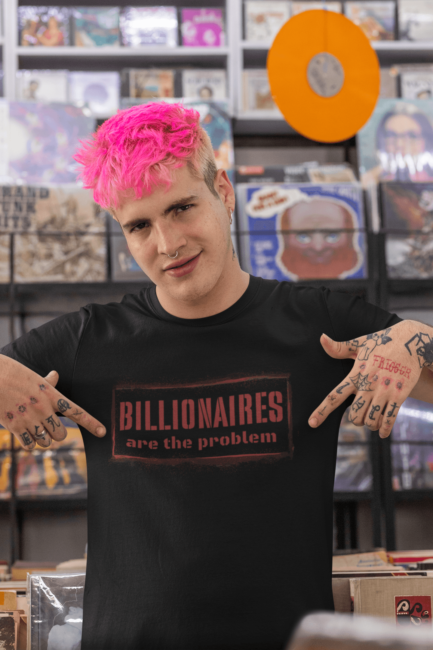Billionaires are the Problem Graphic T-Shirt - Gacho Bad Designs