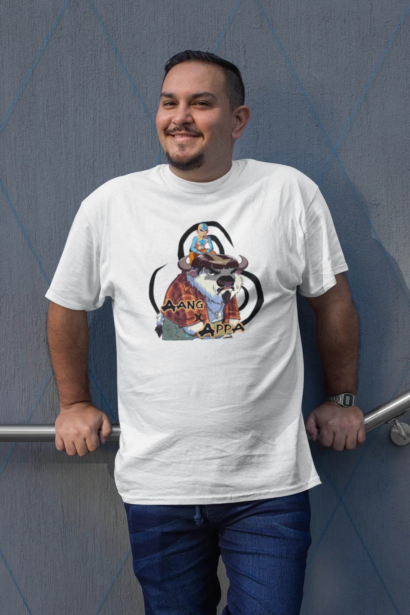 Aang x Appa: The Barrio Benders Graphic T-Shirt - Gacho Bad Designs