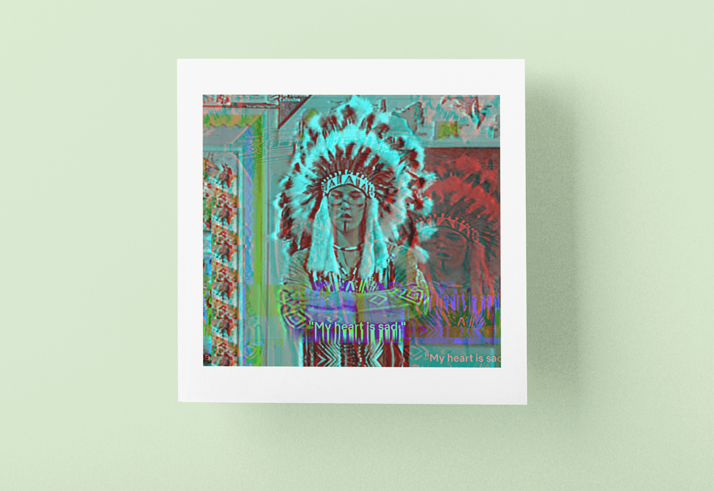 Running Zack 6x6 Art Print - Gacho Bad Designs