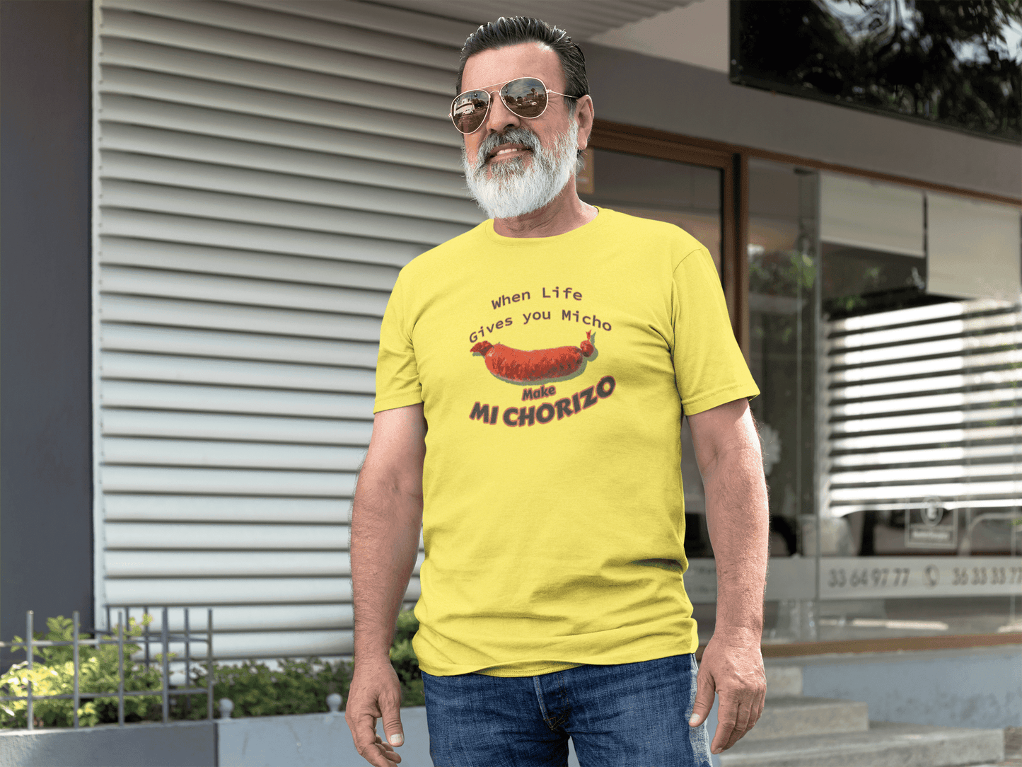 When Life Gives You Micho, Make Mi Chorizo - Graphic T-Shirt - Gacho Bad Designs