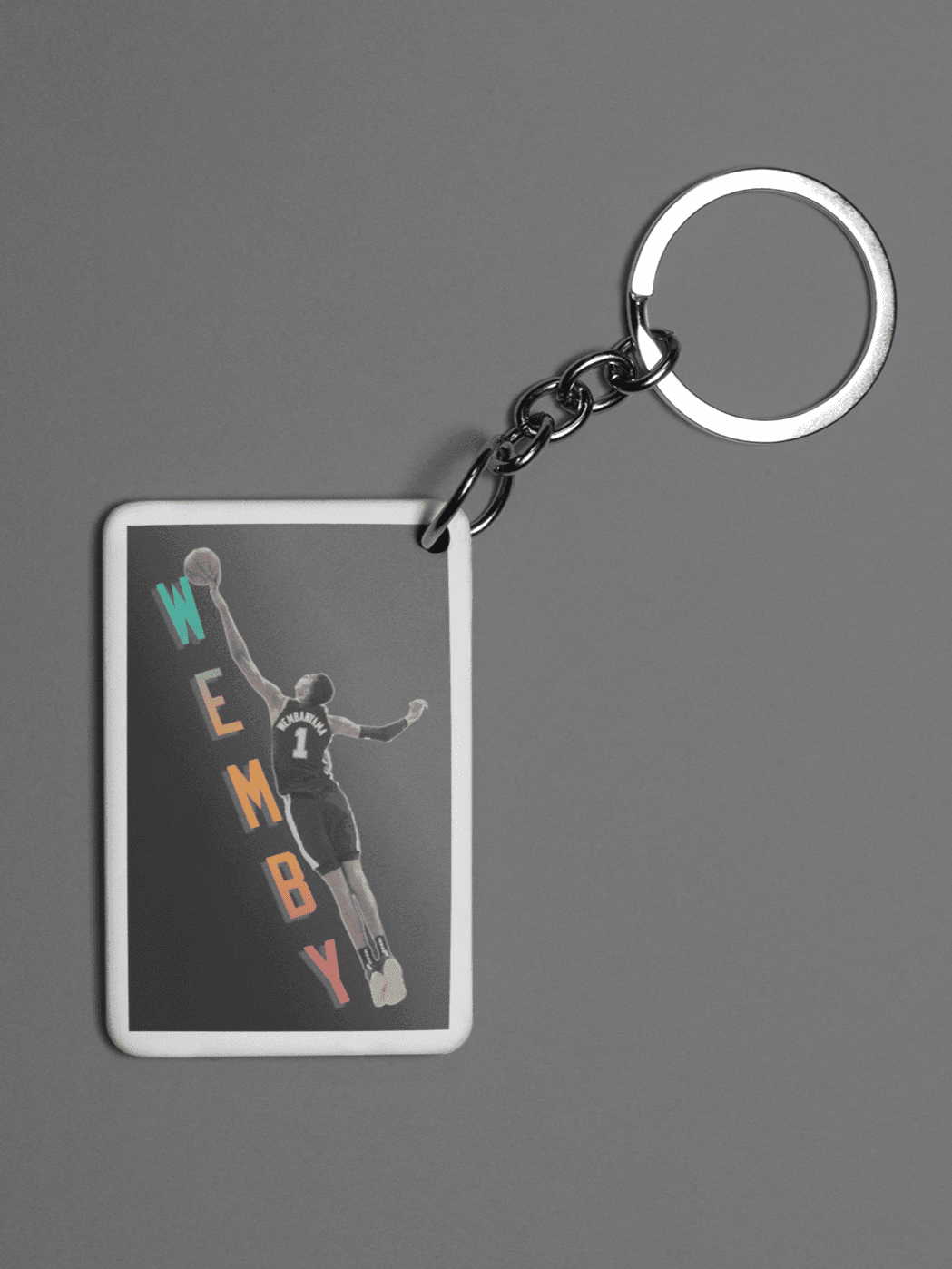 Wemby Keychain - 3 x 2 inches - 3 x 2 inches - Gacho Bad Designs