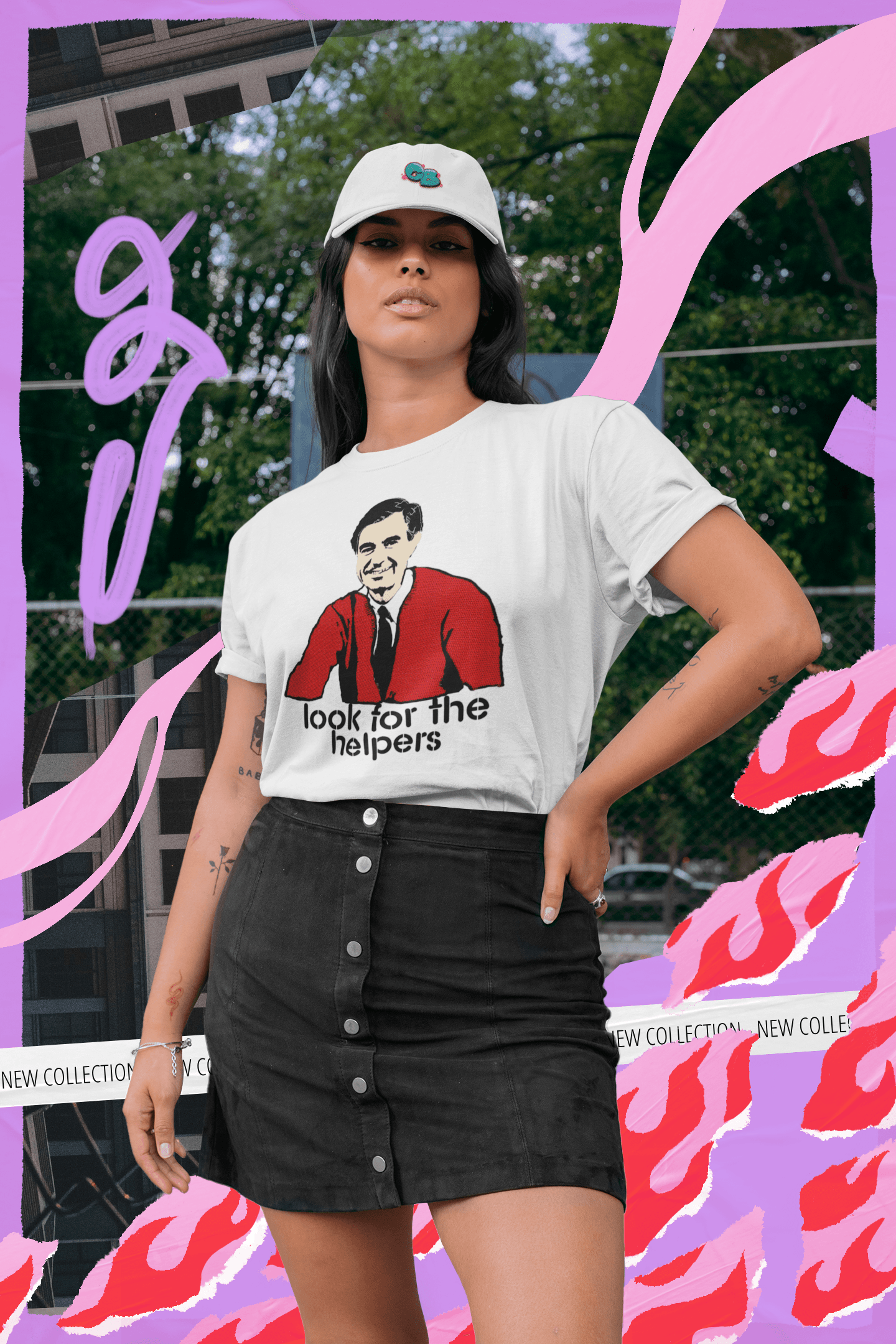 Look for the Helpers Graphic T-Shirt - Gacho Bad Designs