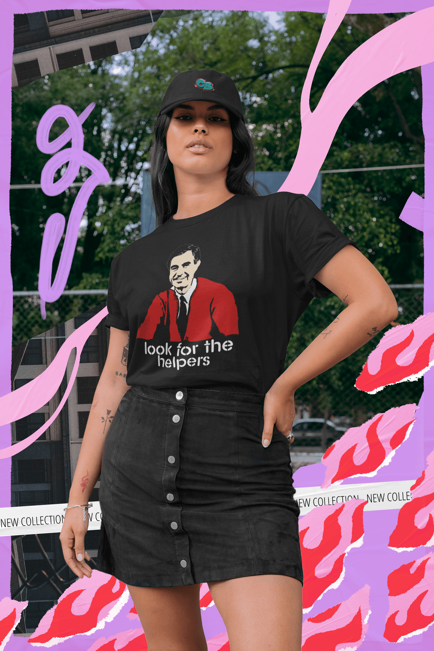 Look for the Helpers Graphic T-Shirt - Gacho Bad Designs