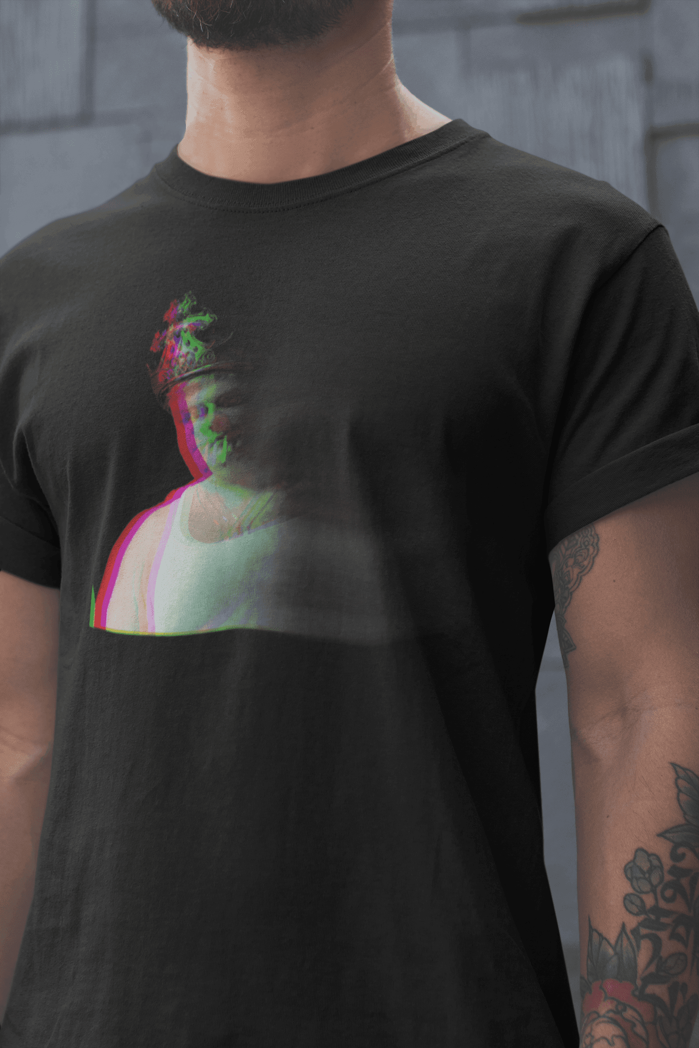 Farley Fades - Legendary Chris Farley Graphic T-Shirt - Gacho Bad Designs