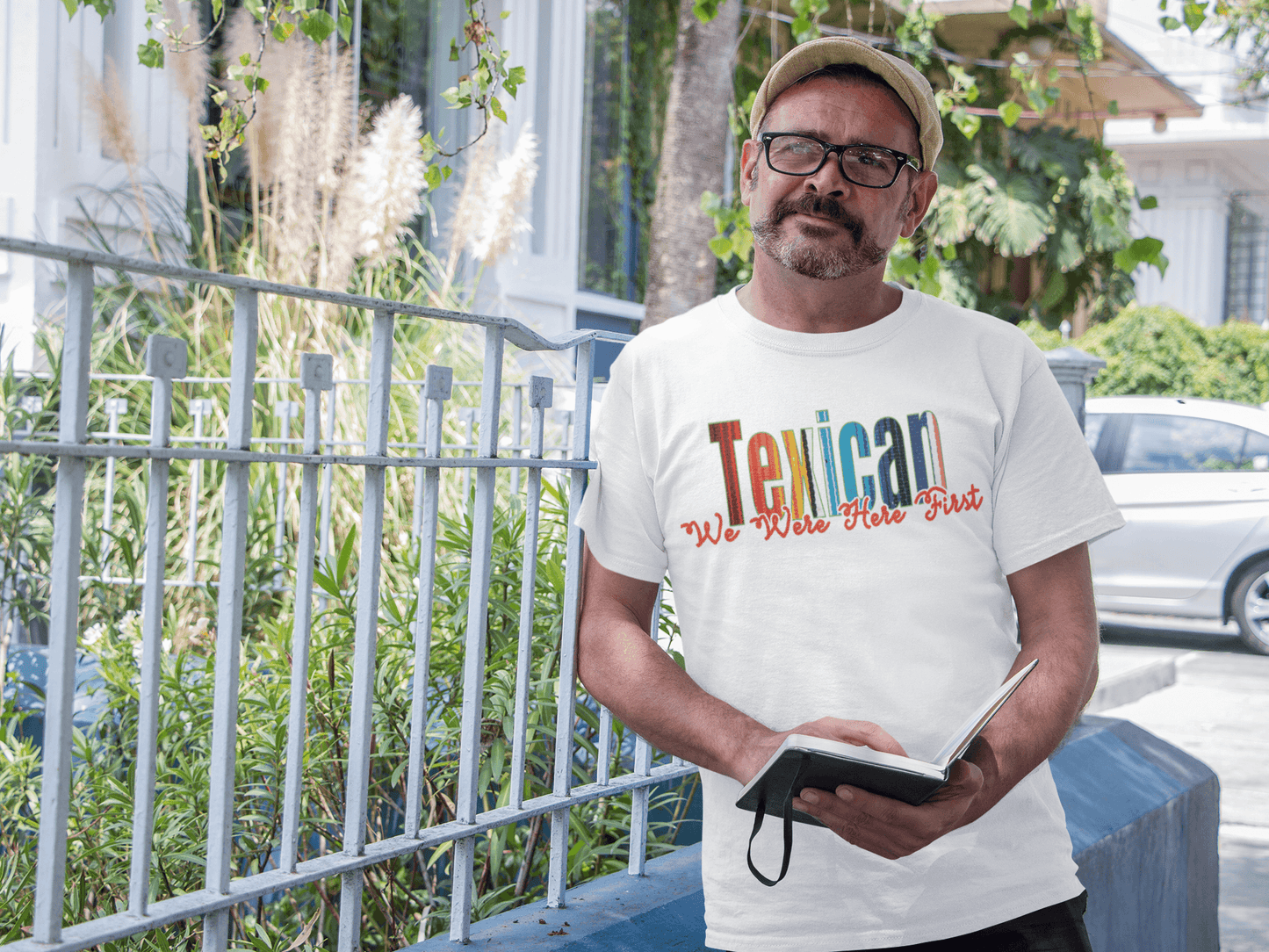 Texican: We Were Here First Graphic T-Shirt - Gacho Bad Designs