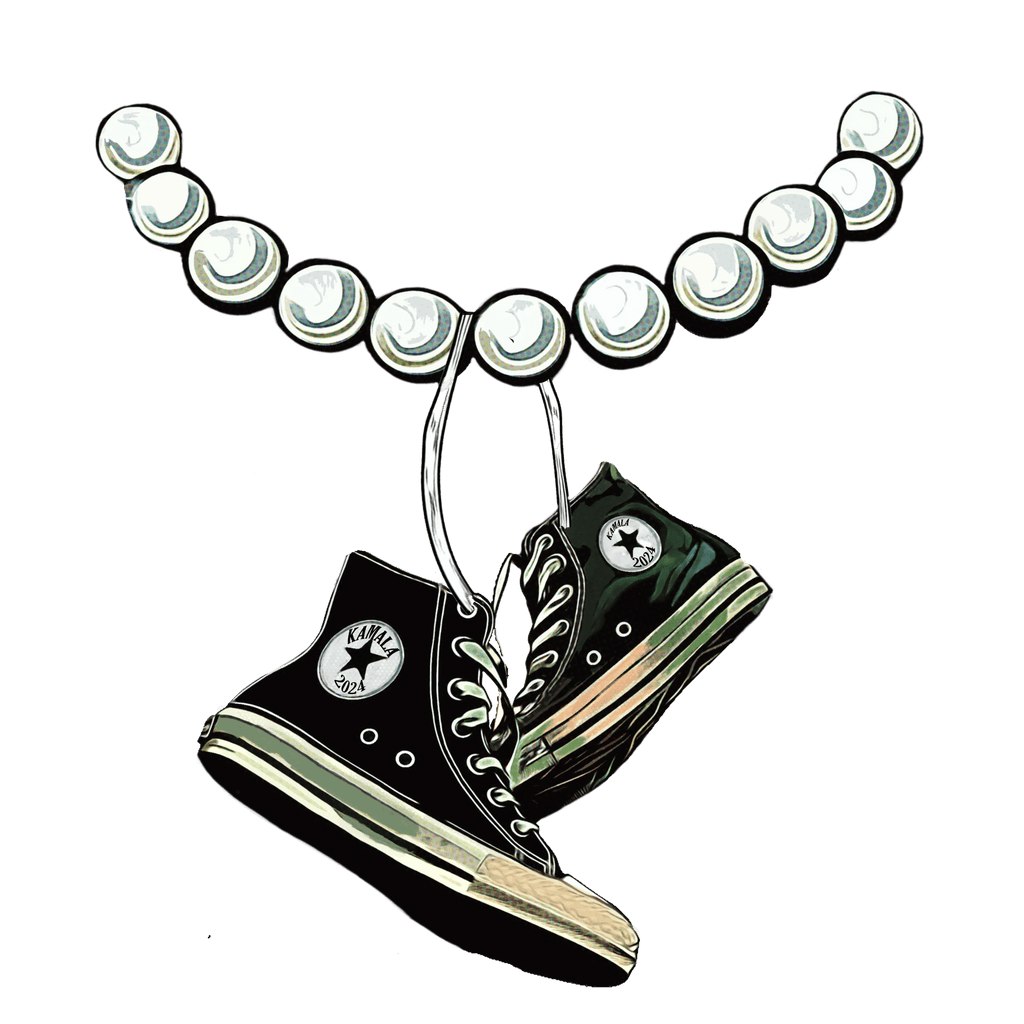 Chucks and Pearls - Graphic T-Shirt - Gacho Bad Designs