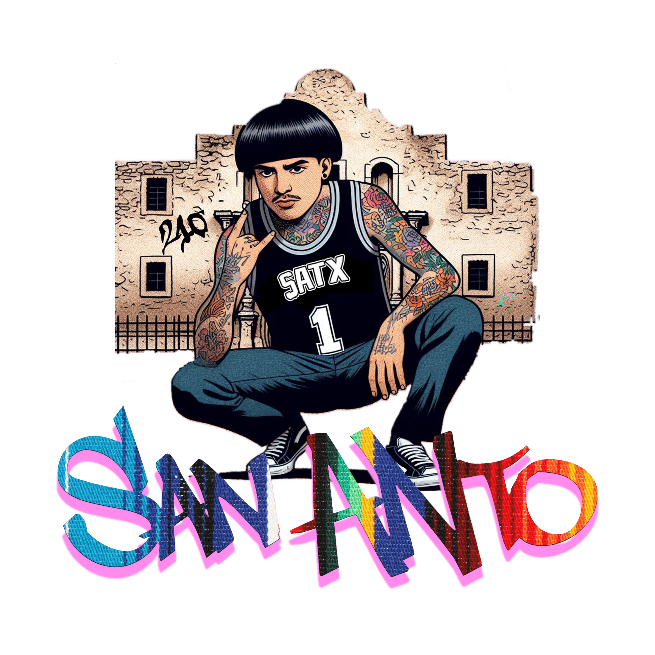Support Your Local Edgar Graphic T-Shirt - Gacho Bad Designs