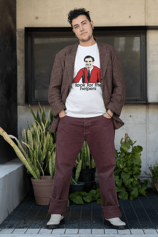 Look for the Helpers Graphic T-Shirt - Gacho Bad Designs