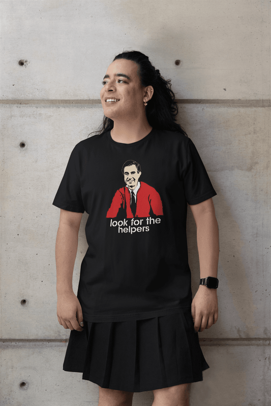 Look for the Helpers Graphic T-Shirt - Gacho Bad Designs