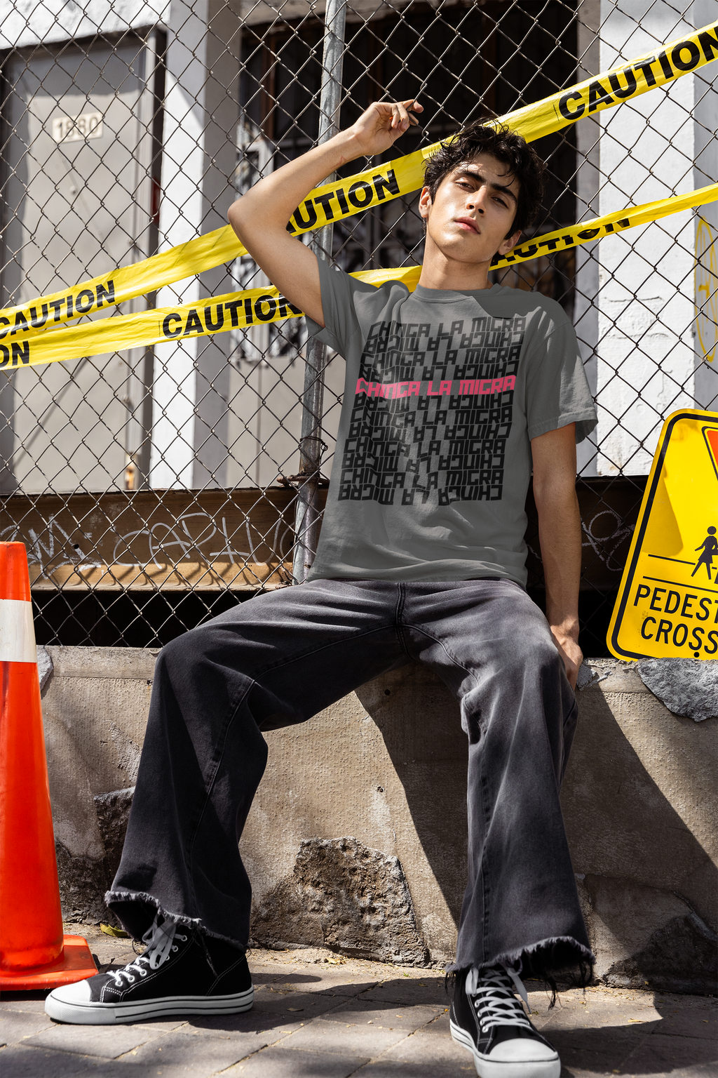China La Migra Graphic T-Shirt
