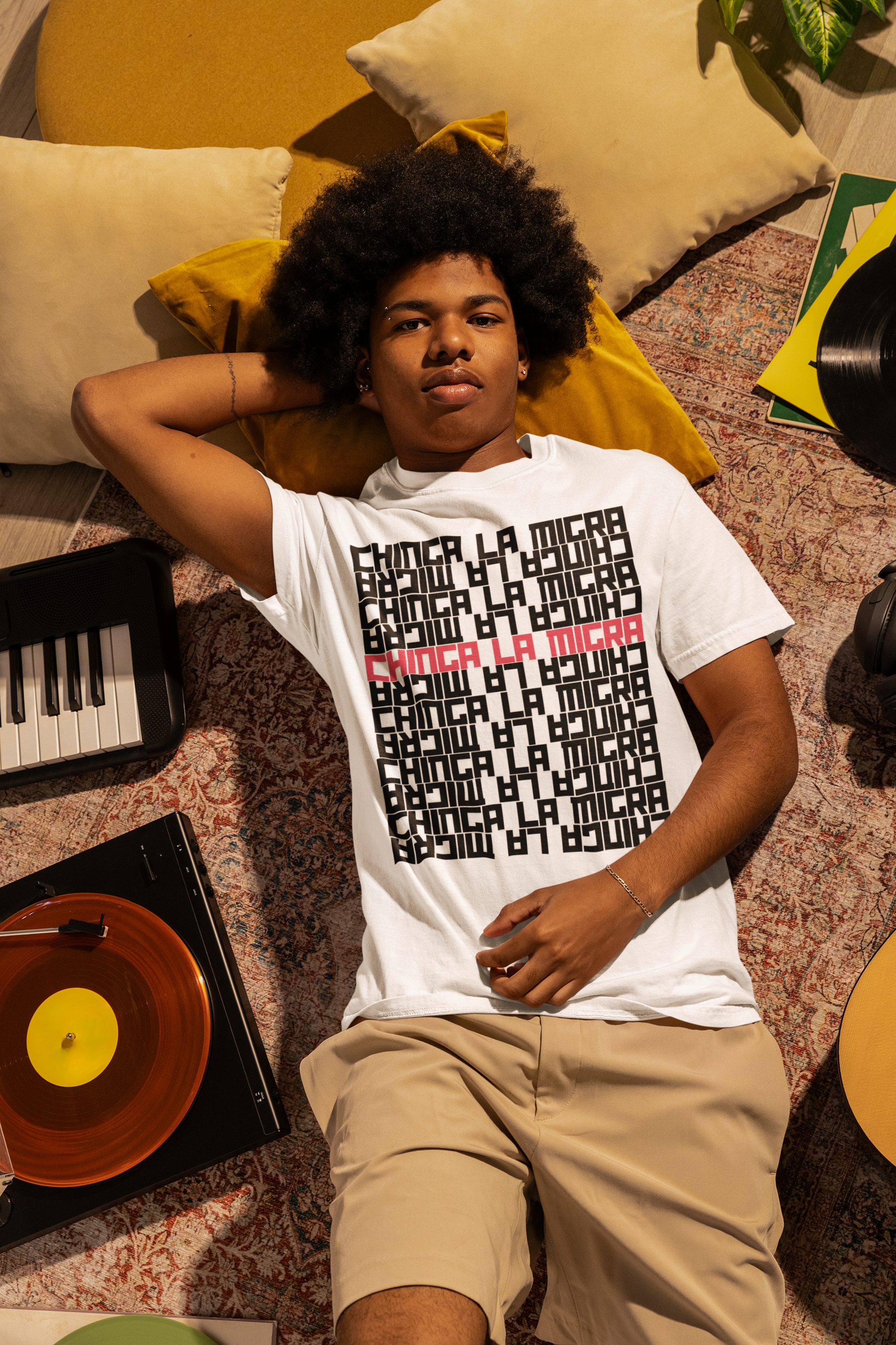 China La Migra Graphic T-Shirt