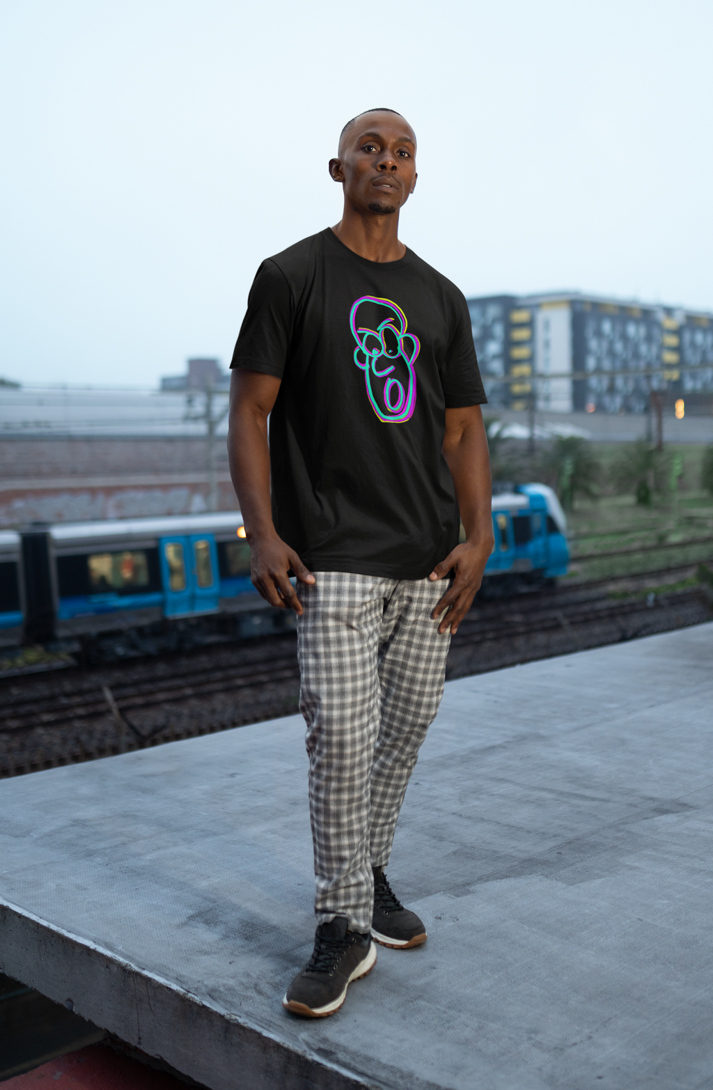 Garage Faces Series: Face 2 Graphic T-Shirt
