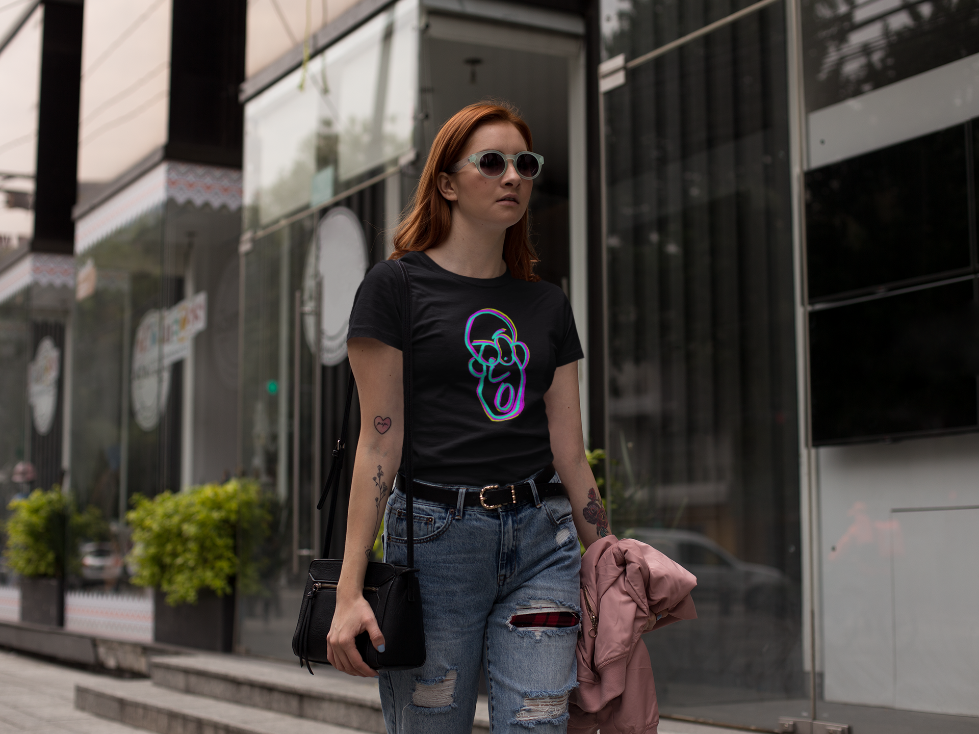 Garage Faces Series: Face 2 Graphic T-Shirt