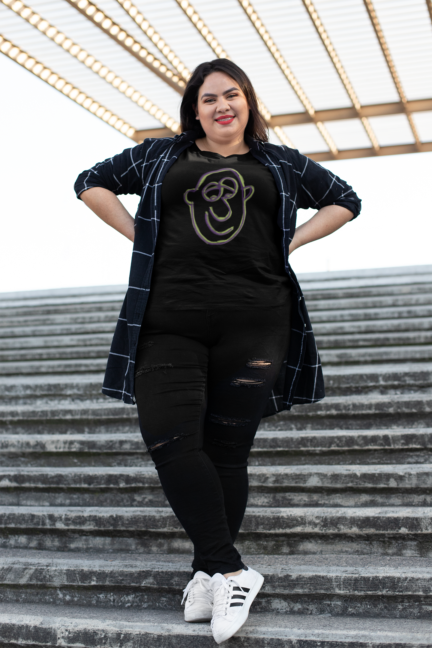 Garage Faces Series: Face 1 Graphic T-Shirt