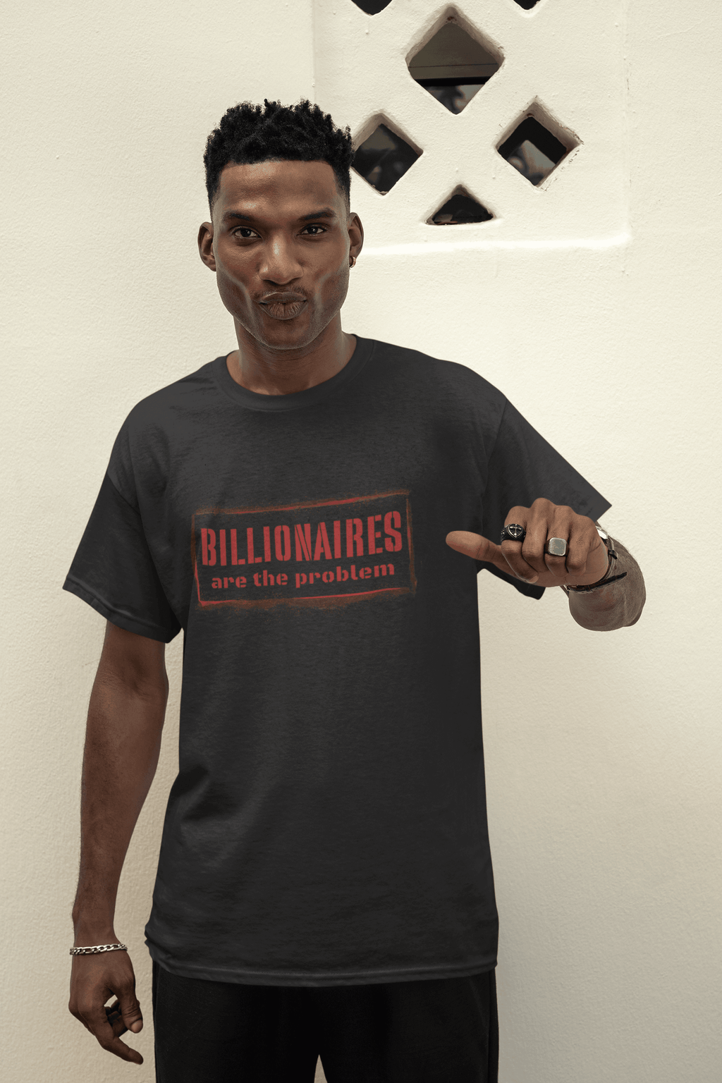 Billionaires are the Problem Graphic T-Shirt - Gacho Bad Designs