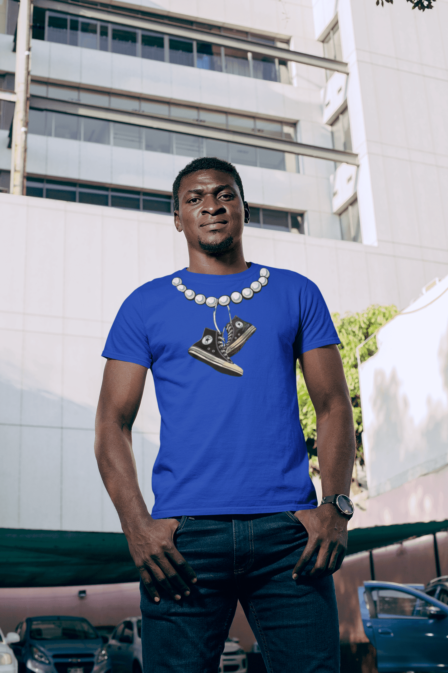 Chucks and Pearls - Graphic T-Shirt - Gacho Bad Designs