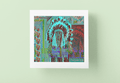 Running Zack 6x6 Art Print - Gacho Bad Designs