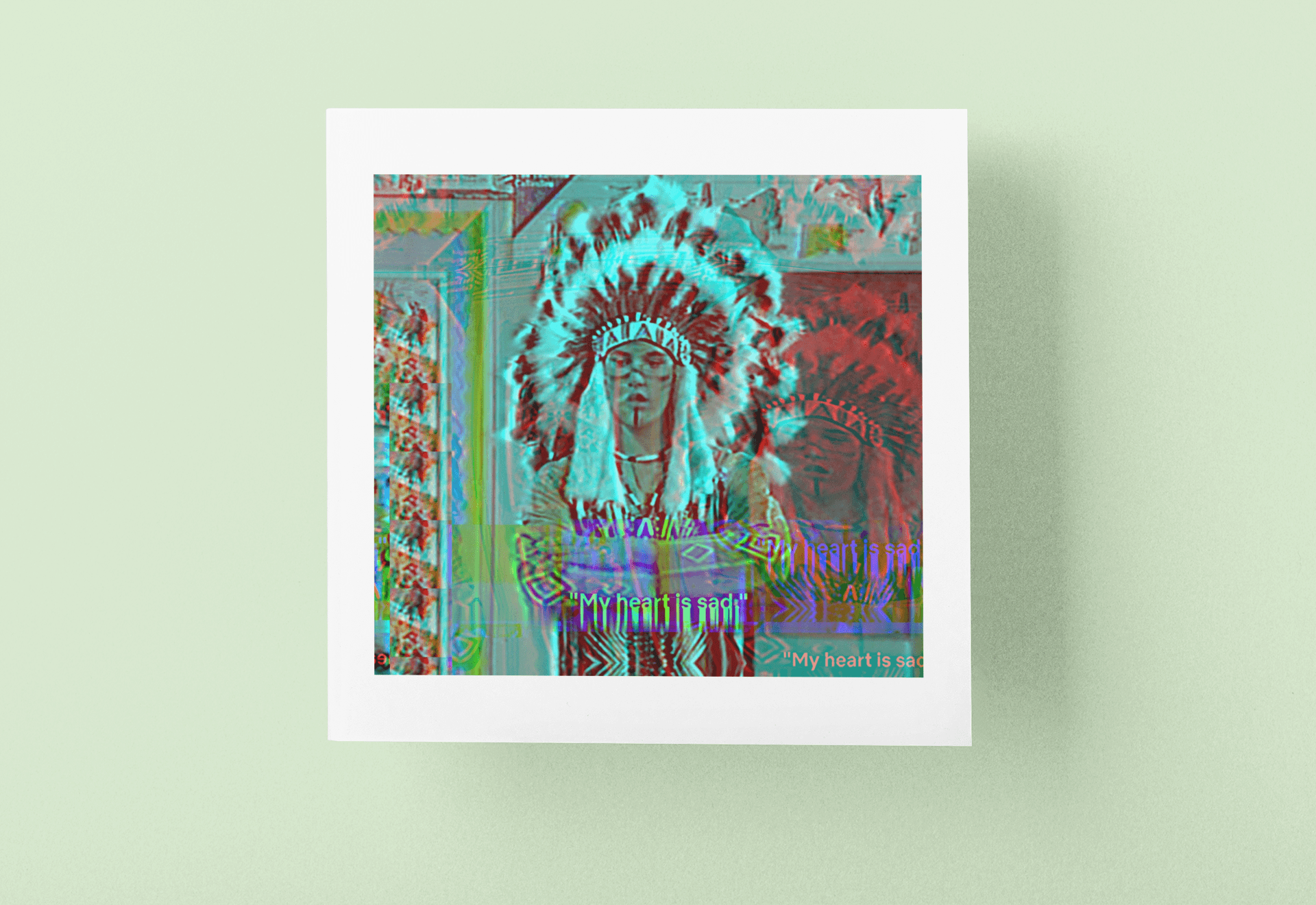 Running Zack 6x6 Art Print - Gacho Bad Designs