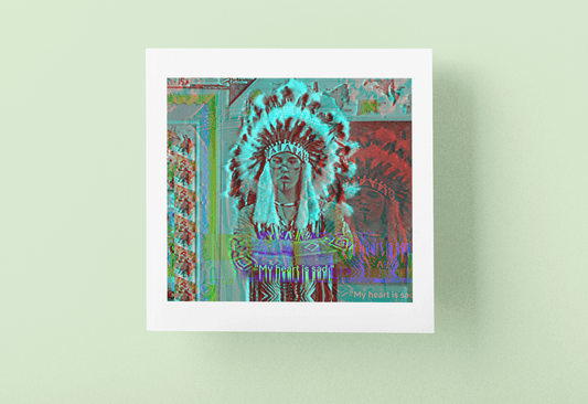 Running Zack 6x6 Art Print - Gacho Bad Designs