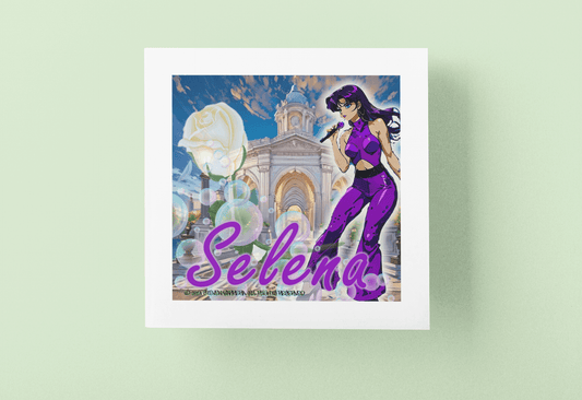 Anime Selena 6x6 Art Print - Gacho Bad Designs