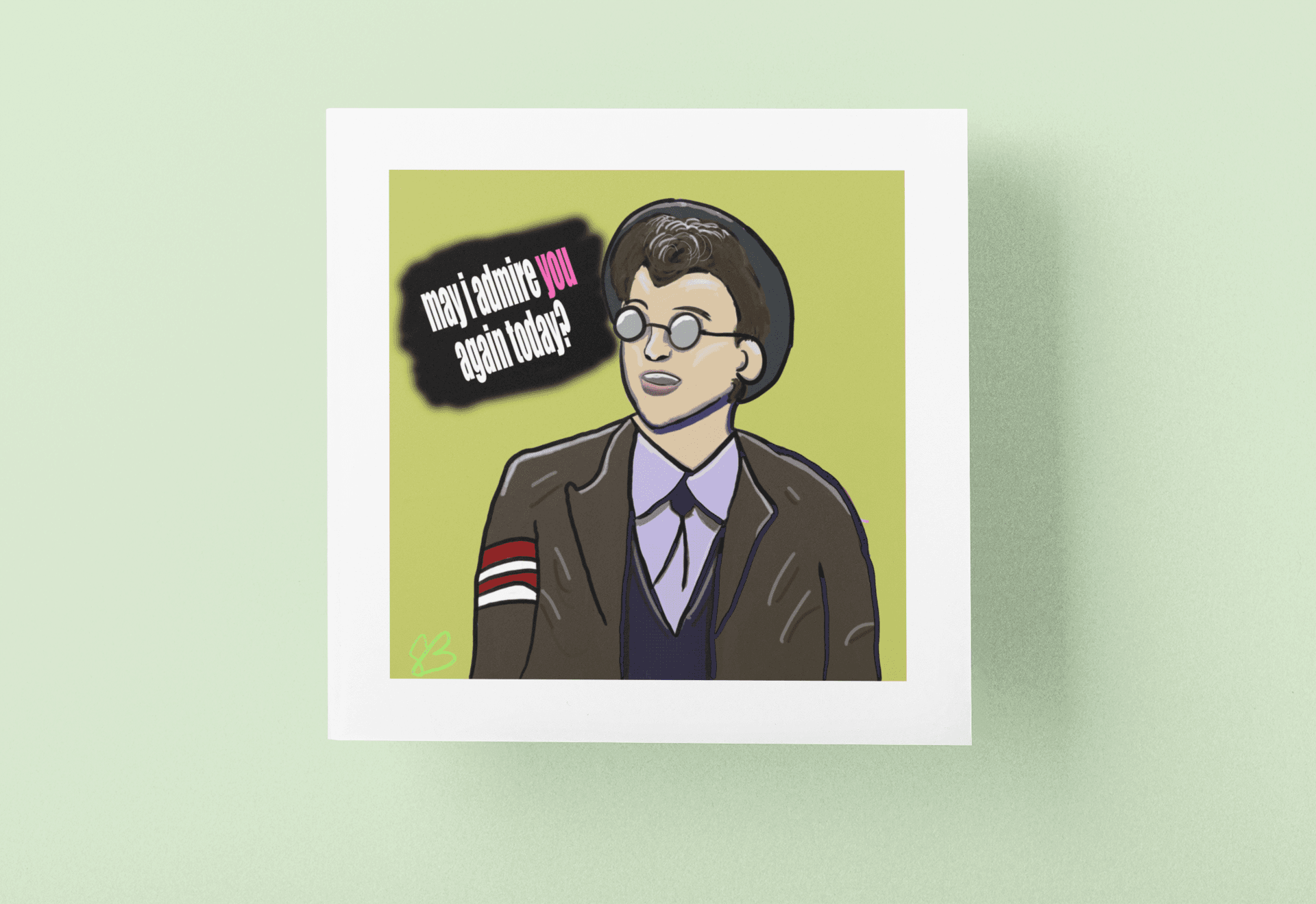 Ducky is the Man - 6x6 Art Print - Gacho Bad Designs