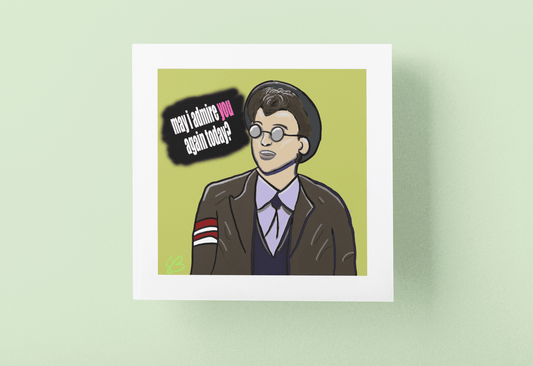 Ducky is the Man - 6x6 Art Print - Gacho Bad Designs