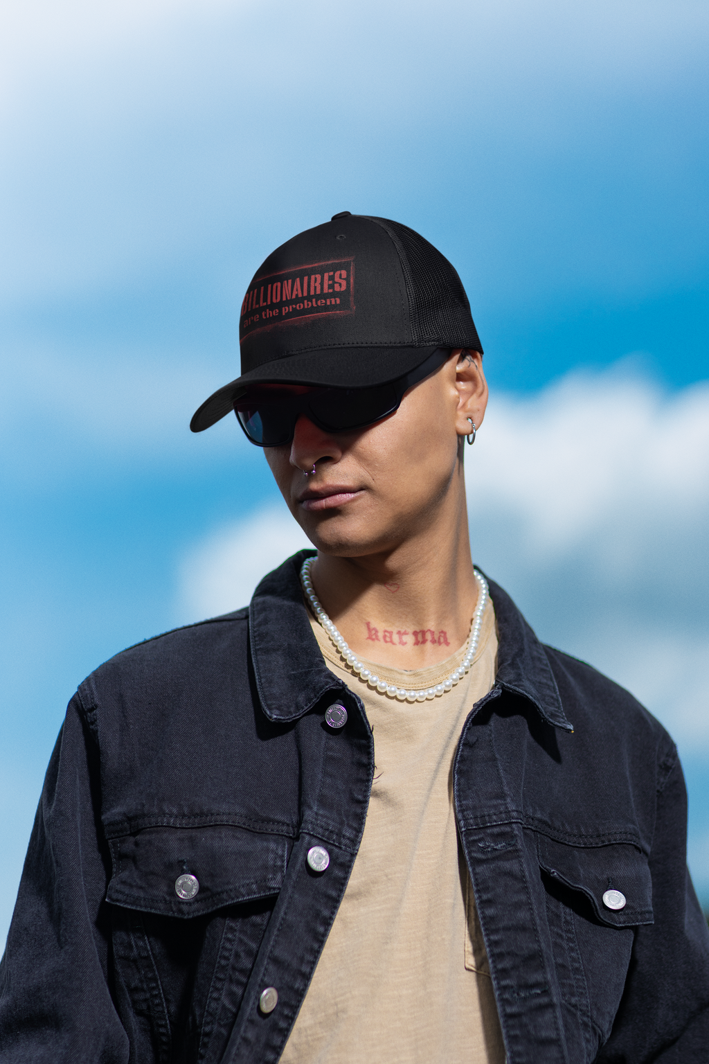 Billionaires Are the Problem Embroidered Snapback Cap