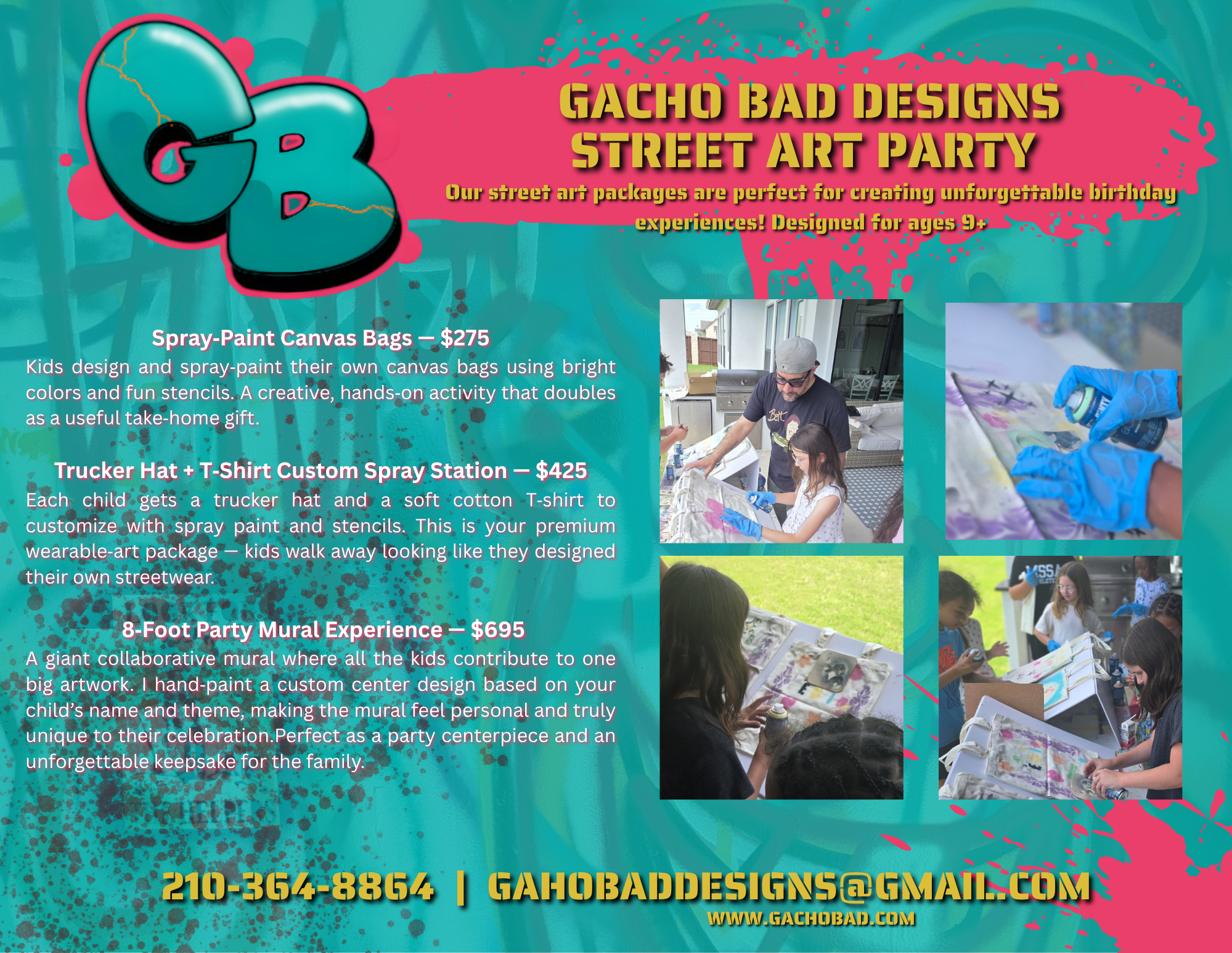 Street Art Party Packages