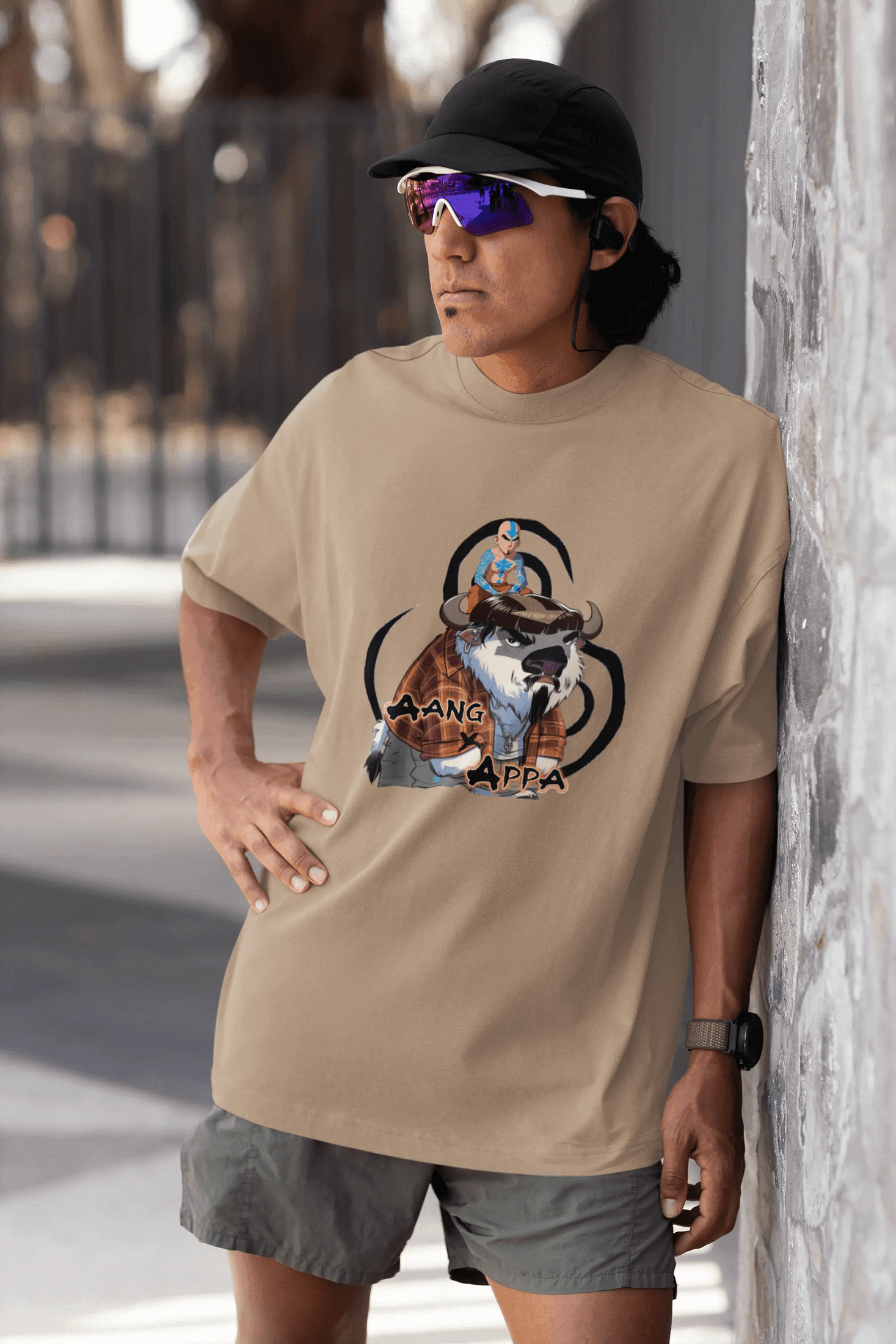 Aang x Appa: The Barrio Benders Graphic T-Shirt - Gacho Bad Designs