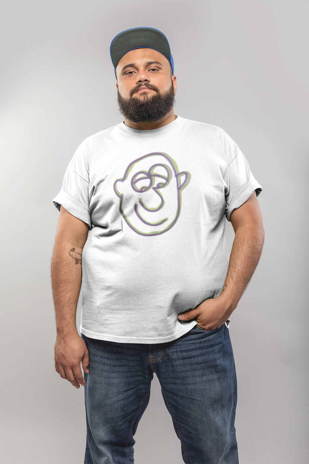 Garage Faces Series: Face 1 Graphic T-Shirt
