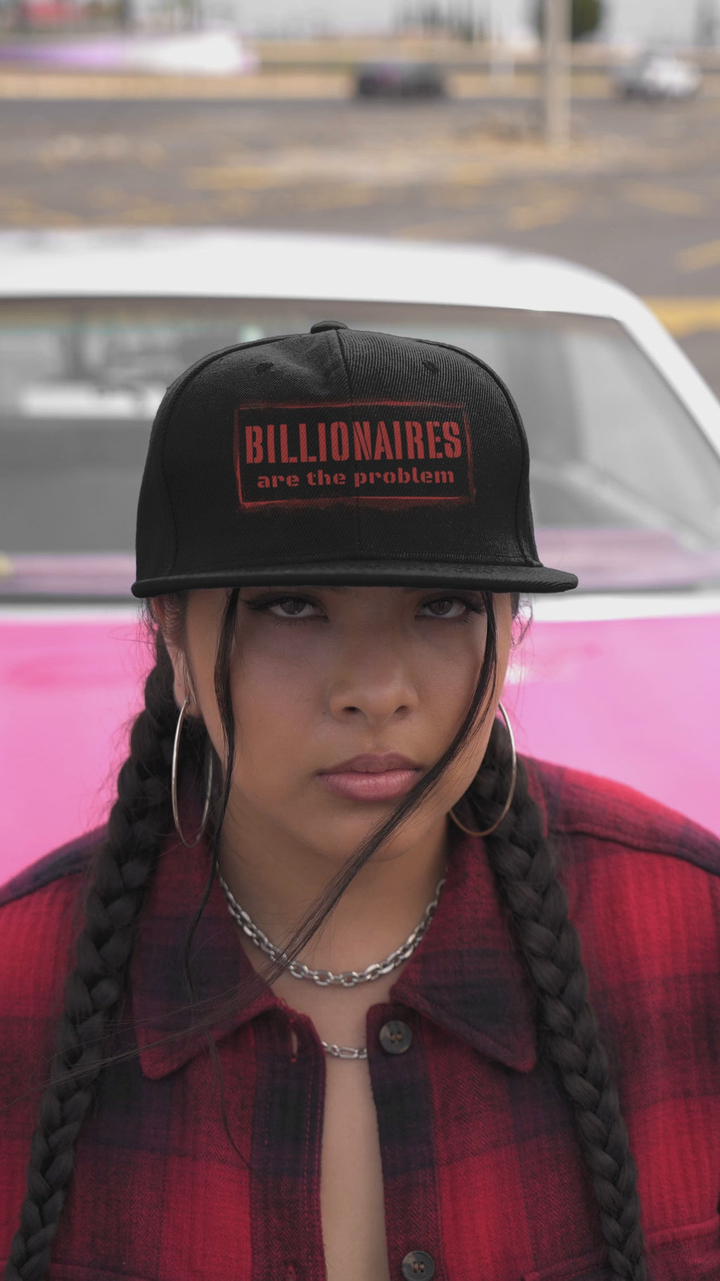 Billionaires Are the Problem Embroidered Snapback Cap