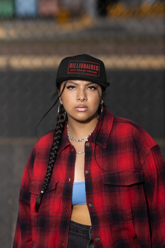 Billionaires Are the Problem Embroidered Snapback Cap