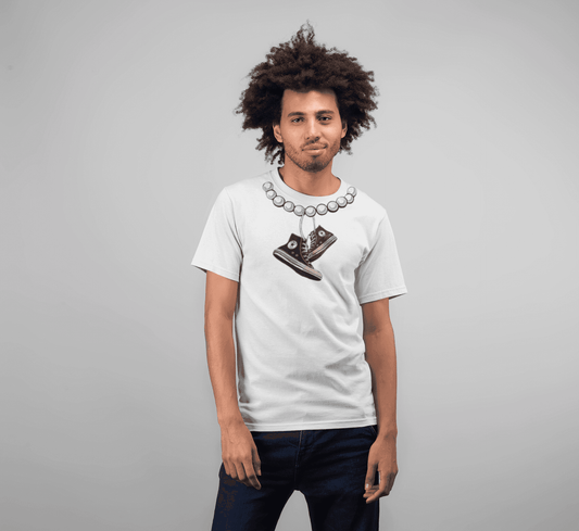 Chucks and Pearls - Graphic T-Shirt - Gacho Bad Designs