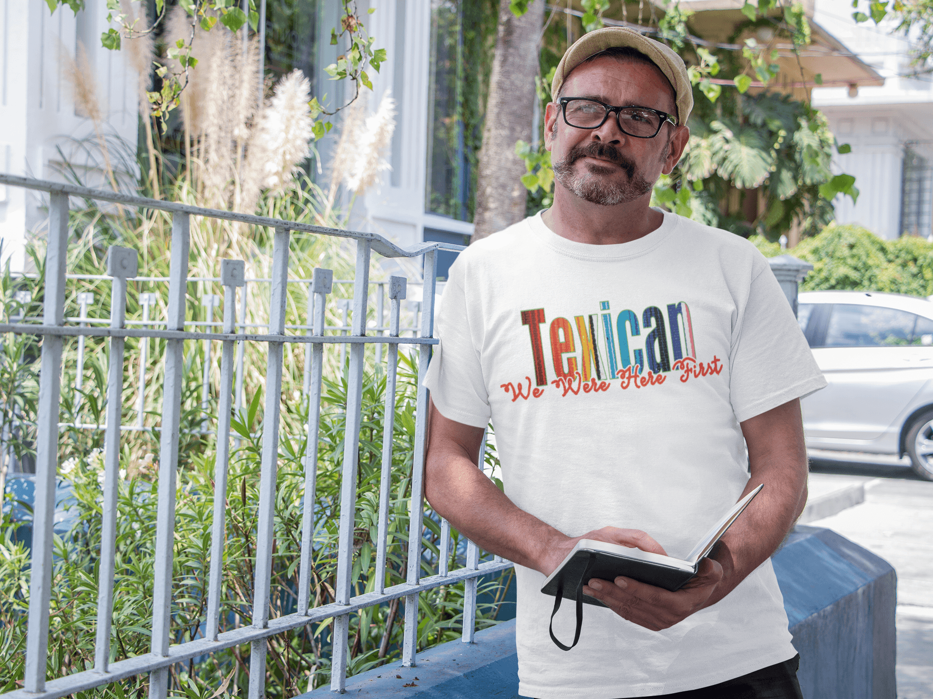 Texican: We Were Here First Graphic T-Shirt - Gacho Bad Designs