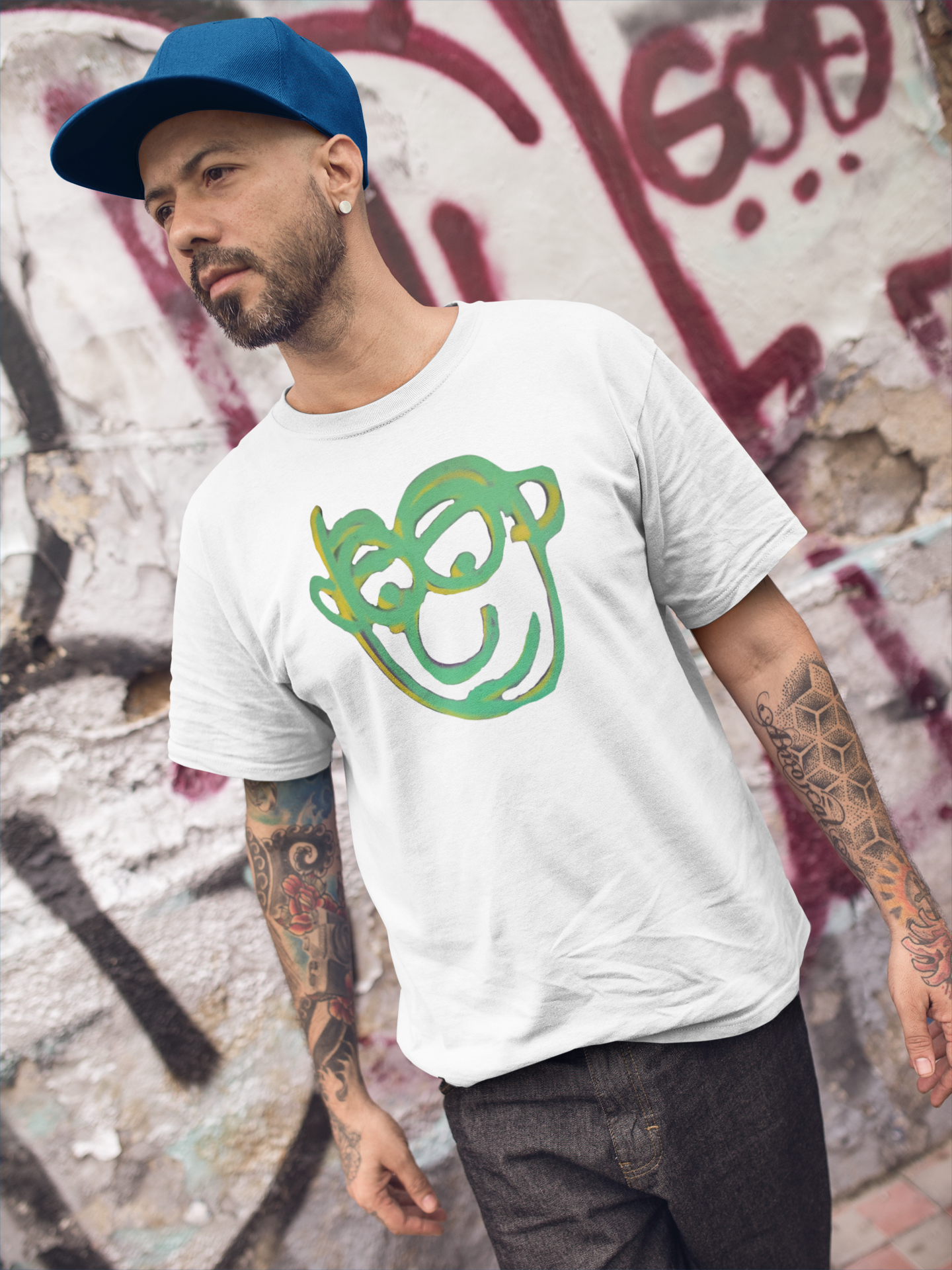 Garage Faces Series: Face 3 Graphic T-Shirt
