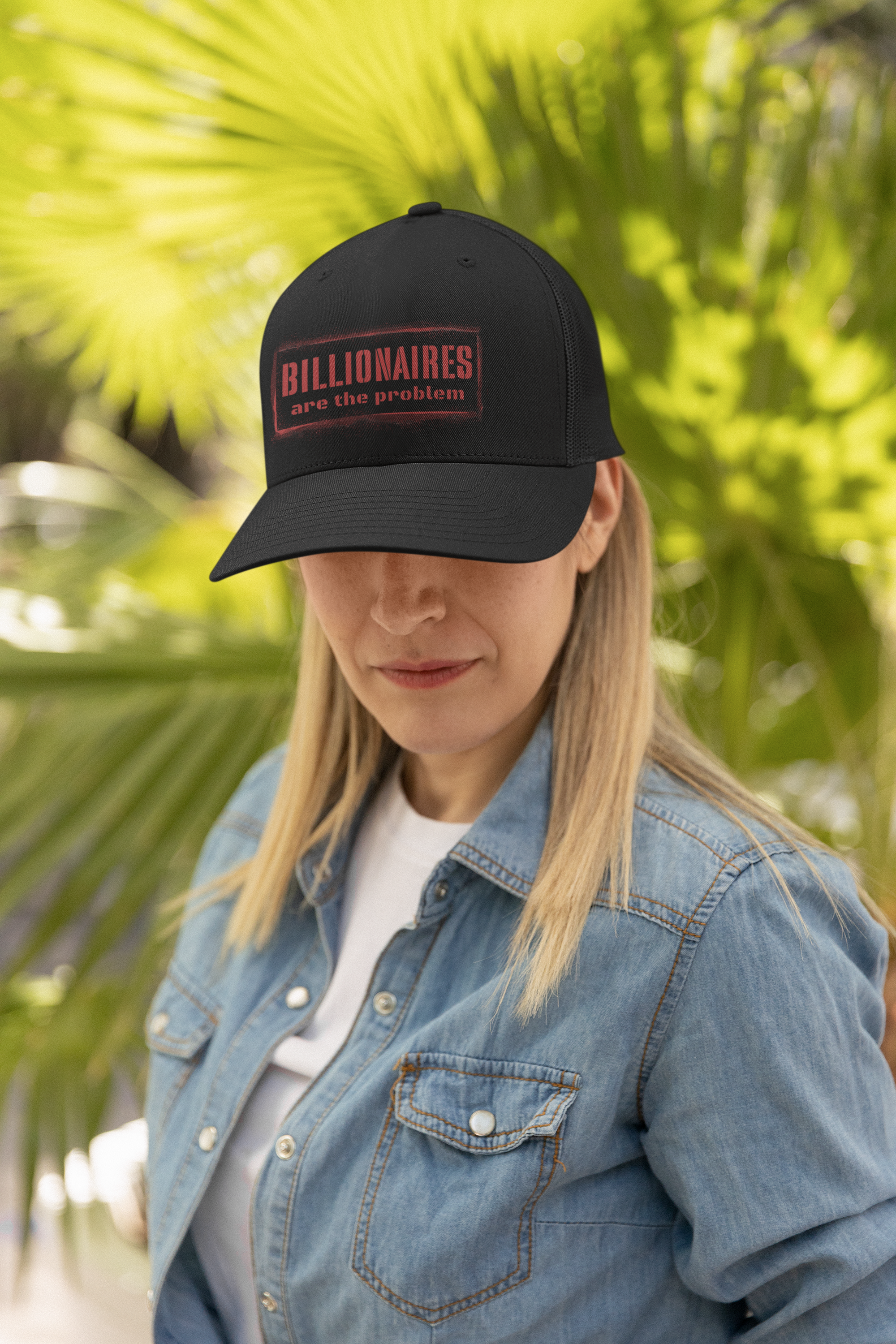 Billionaires Are the Problem Embroidered Snapback Cap